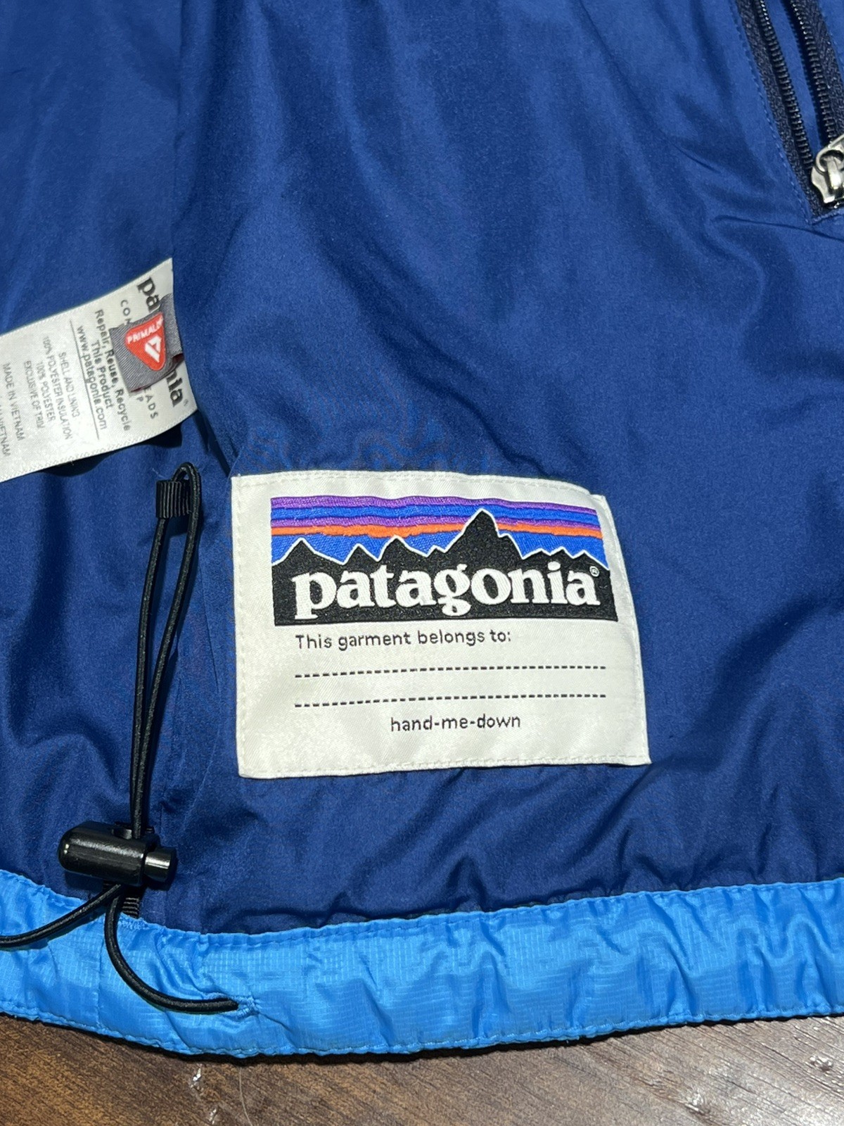 Patagonia Jacket Kids XS 4-5t  Blue Nano Puff Brick Quilt Lightweight Puffer thumbnail 13
