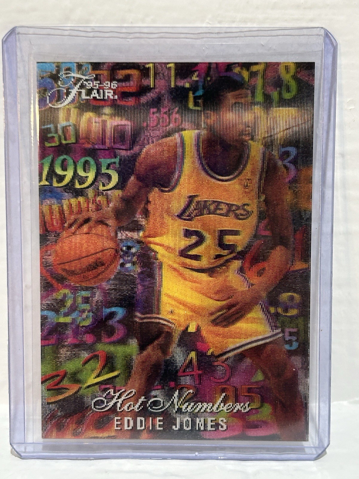 95-96 Flair HOT NUMBERS EDDIE JONES. Insert!!! Clean!!!