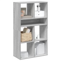 BüCherregal Grau Sonoma 66X31X112 Cm Holzwerkstoff Standregal