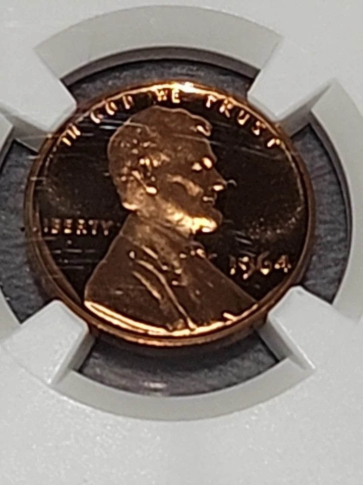 1964 1C Lincoln Cent  Penny NGC PF 68 RD ULTRA CAMEO - Image 2 of 4