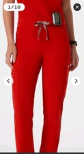 Figs Yola Scrub Pants Winning Red Women  s Size Medium