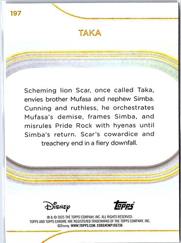 2025 Topps Chrome Disney Refractor & Yellow Diamond Inserts - You Pick - Picture 41 of 41
