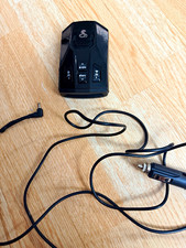 Cobra RAD 450 Radar/Laser Detector Audio/Visual Alerts Mute Mode Car Power Cord