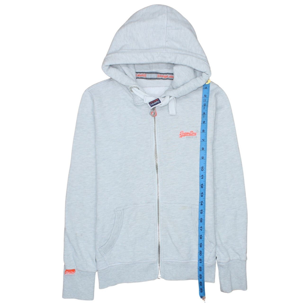 Super Dry Grey Hoodie Mens M image 6