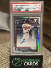 2024 Bowman Draft Jaime Ferrer Chrome  Auto Refractor 1st PSA 9 #/499 #CPA-JF