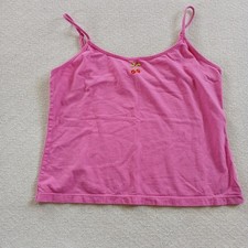 victorias secret '03 cami tank top y2k cherry vintage large pink 90s coquette