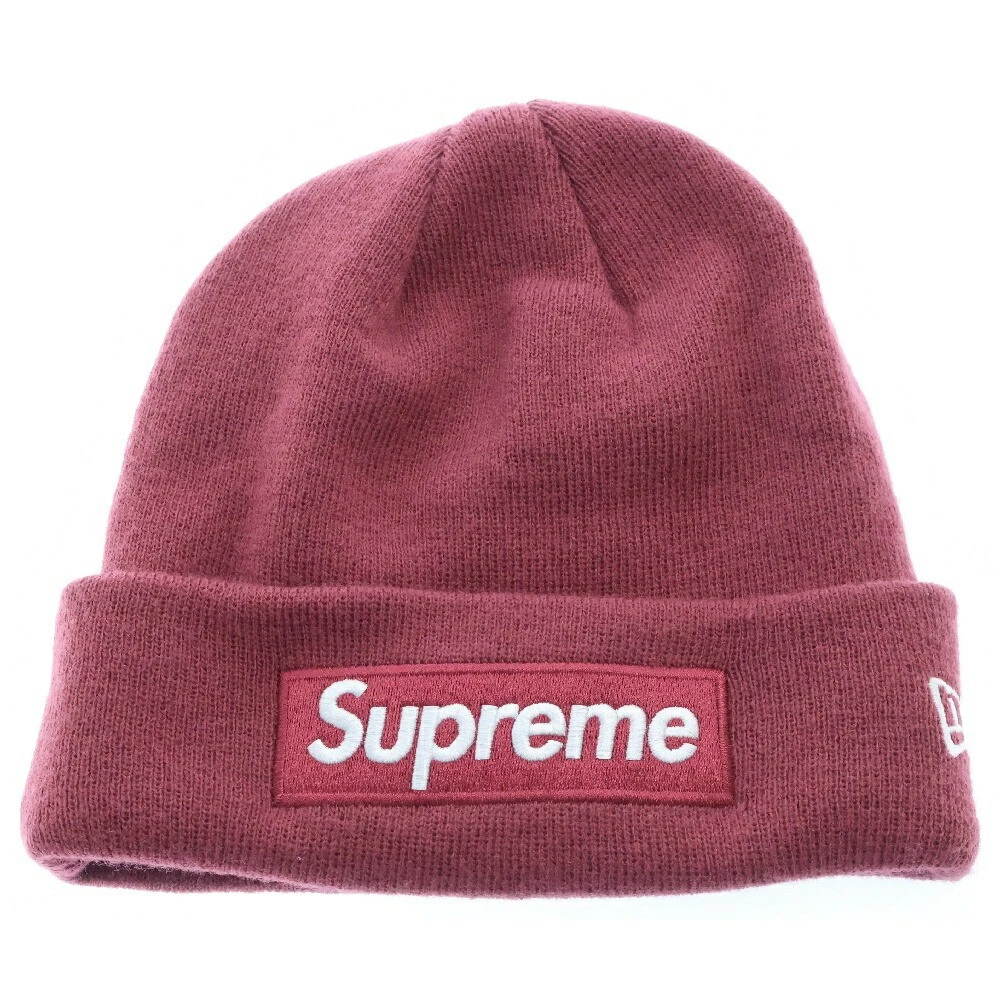 Bonnet tricot Supreme 21Awera Box Logo couleur rouge AC870