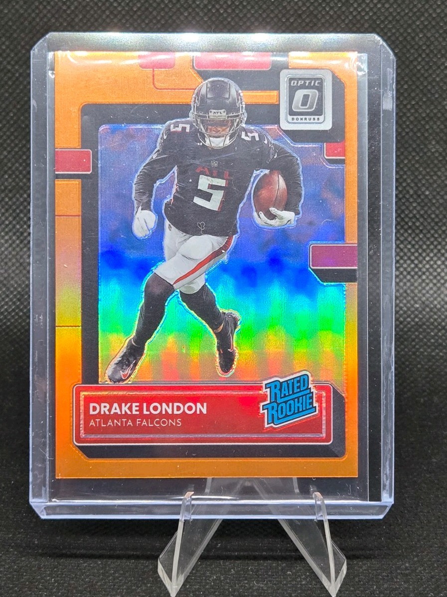 2022 Panini Donruss Optic - Rated Rookie Drake London #207 Orange Prizm /199