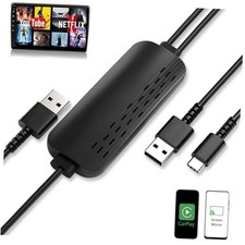 Car Screen Mirroring Adapter with Wireless CarPlay - Supports Watching Any App