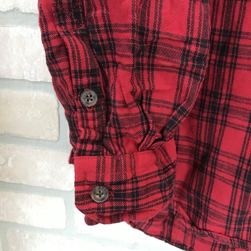 Duluth Trading Free Swingin Tunika Damen L rot schwarz Knopfleiste Hemd Flanell kariert - Bild 8 von 10