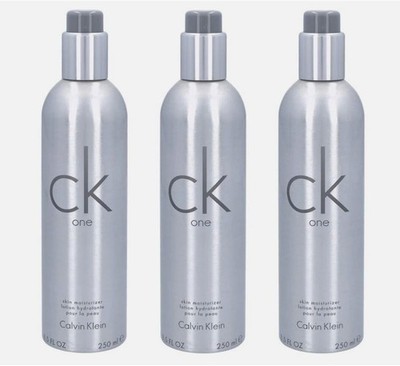 *PACK OF 3* Calvin Klein CK ONE BODY LOTION Skin Moisturizer for Unisex 8.5 oz