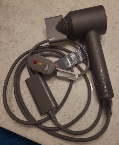 Dyson Supersonic Hair Dryer HD01 Iron / Fuchsia - GENUINE - FOR PARTS or REPAIR!