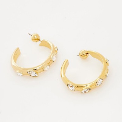 Swarovski Dextera Mixed Cut Creolen vergoldet 5663261