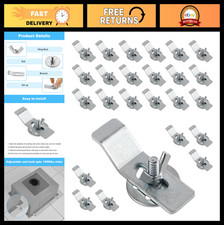 Undermount Sink Clips Kit - 24 Kitchen Bathroom Mounting Brackets for Easy Ins
