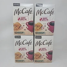 4 boxes McCafe Baked Apple Pie Coffee Keurig Single Serve K-Cup Pods