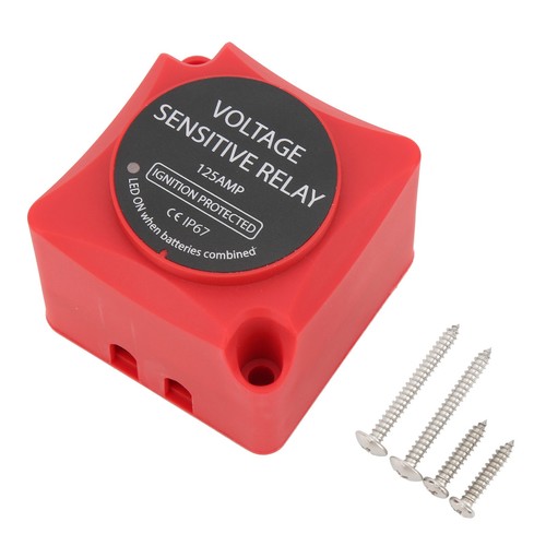 Battery Isolator Kit Voltage Sensitive Relay 12V 140A Smart Battery - Picture 7 of 12