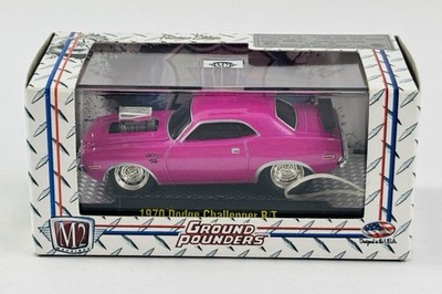 M2 Machines Ground Pounders 1970 Dodge Challenger R/T Pink Release 6 10-26 New