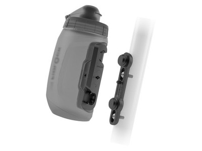 FIDLOCK Trinkflasche Twist bottle 450 + bike base transparent/black