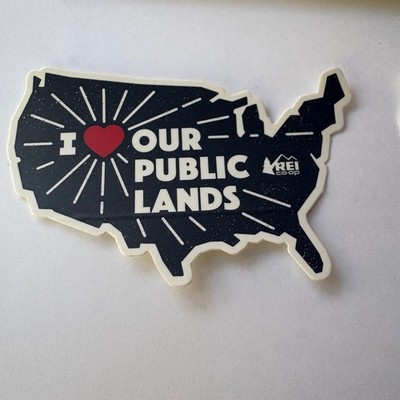 REI Co-op ''I LOVE OUR PUBLIC LANDS'' Sticker/Decal