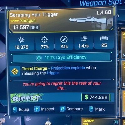 Borderlands 4 LVL 60 GOD ROLL HAIR TRIGGER SHOTGUN All PLATFORM