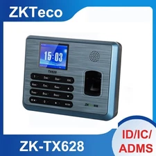 ZKTeco TX628 ID/IC/ADMS TCP/IP Fingerprint Attendance Time Clock Access Control