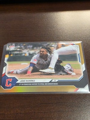 2026 Topps Now #152 Jose Ramirez Cleveland Guardians GOLD Foil Parallel 07/50