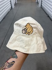 Vintage Y2K Winnie The Pooh Bucket Hat Adult One Size Made In Taiwan R.O.C. Nice