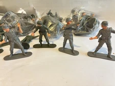 Dinky Toy Soldier’s USA/German 3 Packs X 5 Soldiers Various Posers = 15 Figures