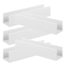 5Pcs U Shape Pet Gate Reinforcement Grooves 4.72In Plastic Support for Dog Ga...