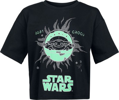 Star Wars Oversize T-Shirt Damen Baby Grogu - Oversize schwarz