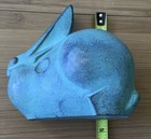 Vintage Well Known Saegusa Soutaro Japanese Artist Cast Metal Bunny Rabbit Sign — photo 7