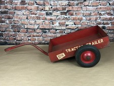 Vintage 1950s Pedal Car Tow Behind BMC Tractor Trailer Cart