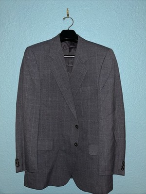 VITTORIO REX 100% Wool Gray Blazer Jacket Size 40L