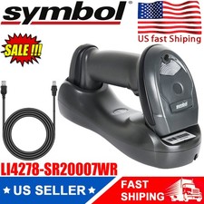 Symbol LI4278-SR20007WR Handheld 1D Linear imager USB Barcode Scanner W/ Cradle