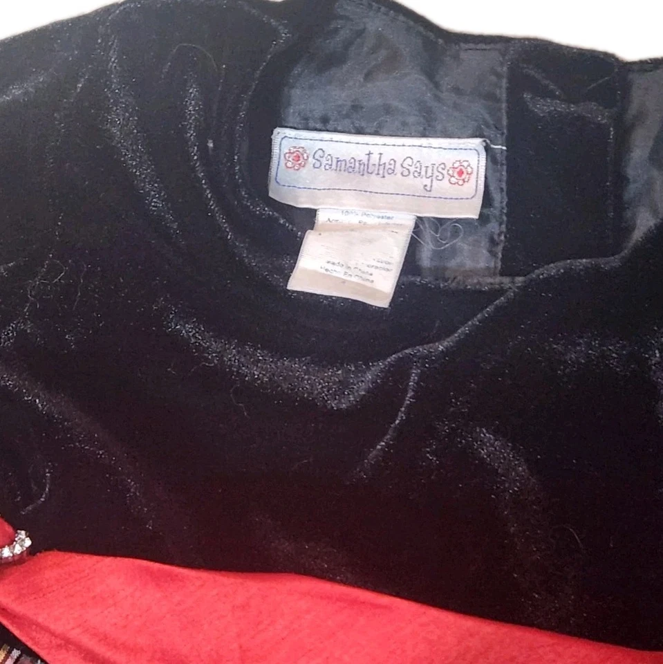 Vestido de tul Samantha Says rojo Navidad a cuadros vacaciones talla 4 Foto 3 de 4