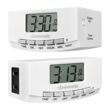 DEWENWILS Timer Outlet, 24 Hour Timers for Electrical Outlets, 125V 15A 1000W