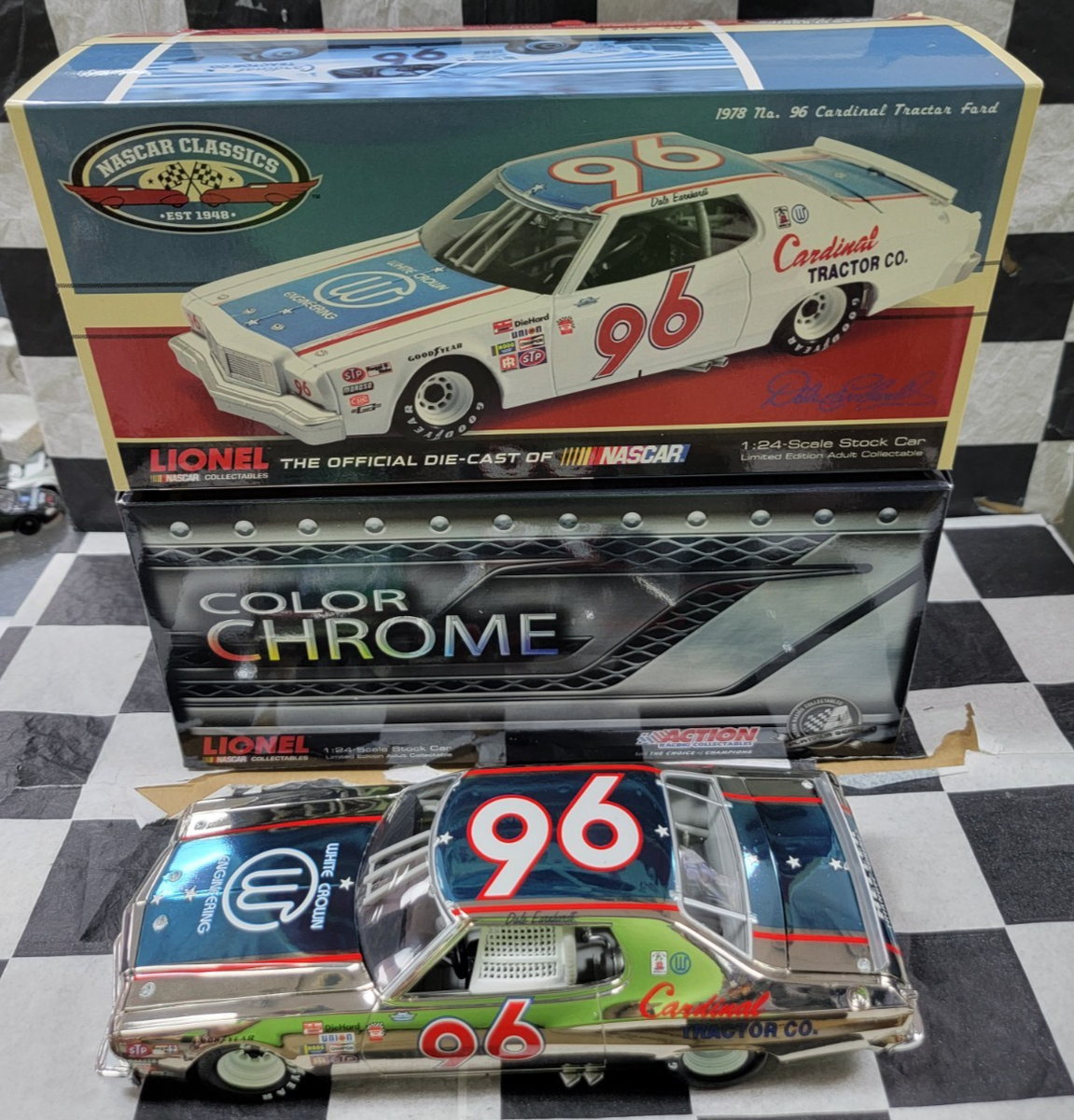 90s トヨタカップ 95 レア 入手困難  ウィンドブレーカー Dale Earnhardt #96 CARINAL TRACTOR 1978 Torino 1:24 Scale Stock