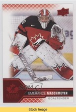 2022 Team Canada Juniors Women's WC Red Foil Emerance Maschmeyer #60 READ kl2