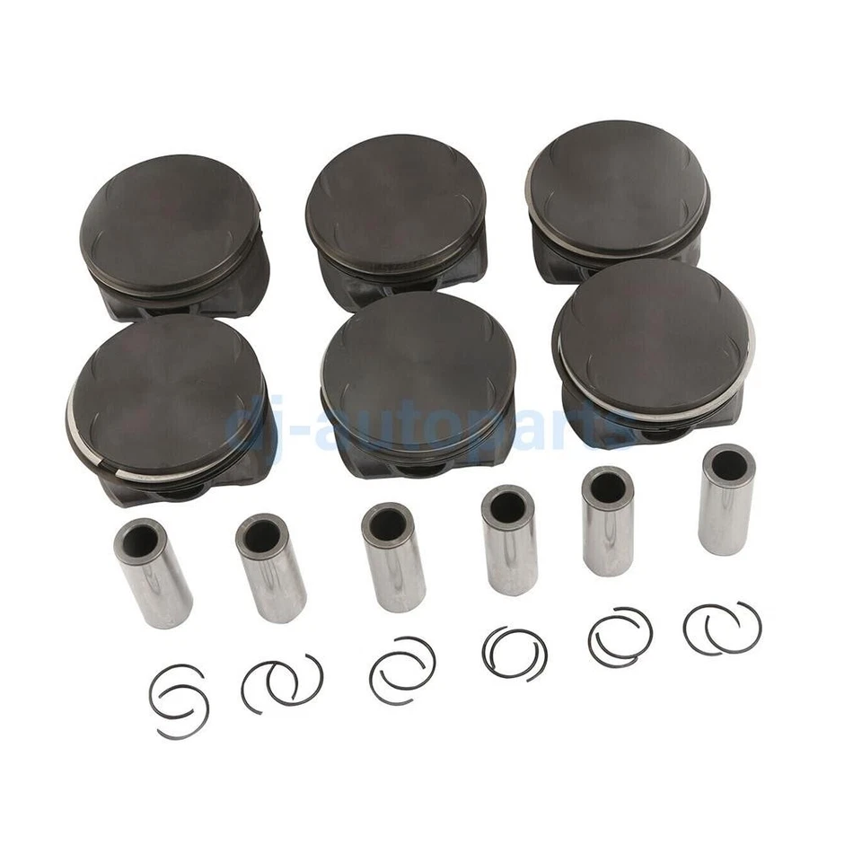 6PCS STD Pistons & Rings Set For BMW M54 330i 330Ci 530i 730i 730Li X3 X5 Z3 Z4 - Image 2 of 4