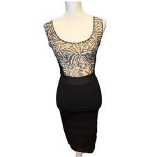 RACHEL ROY Endless Summer Sleeveless Bodycon Black Combo Lace Dress NWT Small
