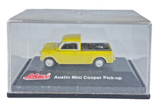 Schuco Austin Mini Cooper Pick Up 3316294 1:72 Scale Yellow Classic Truck Boxed.