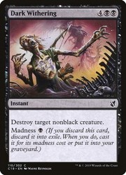Dark Withering - Commander 2019 #110