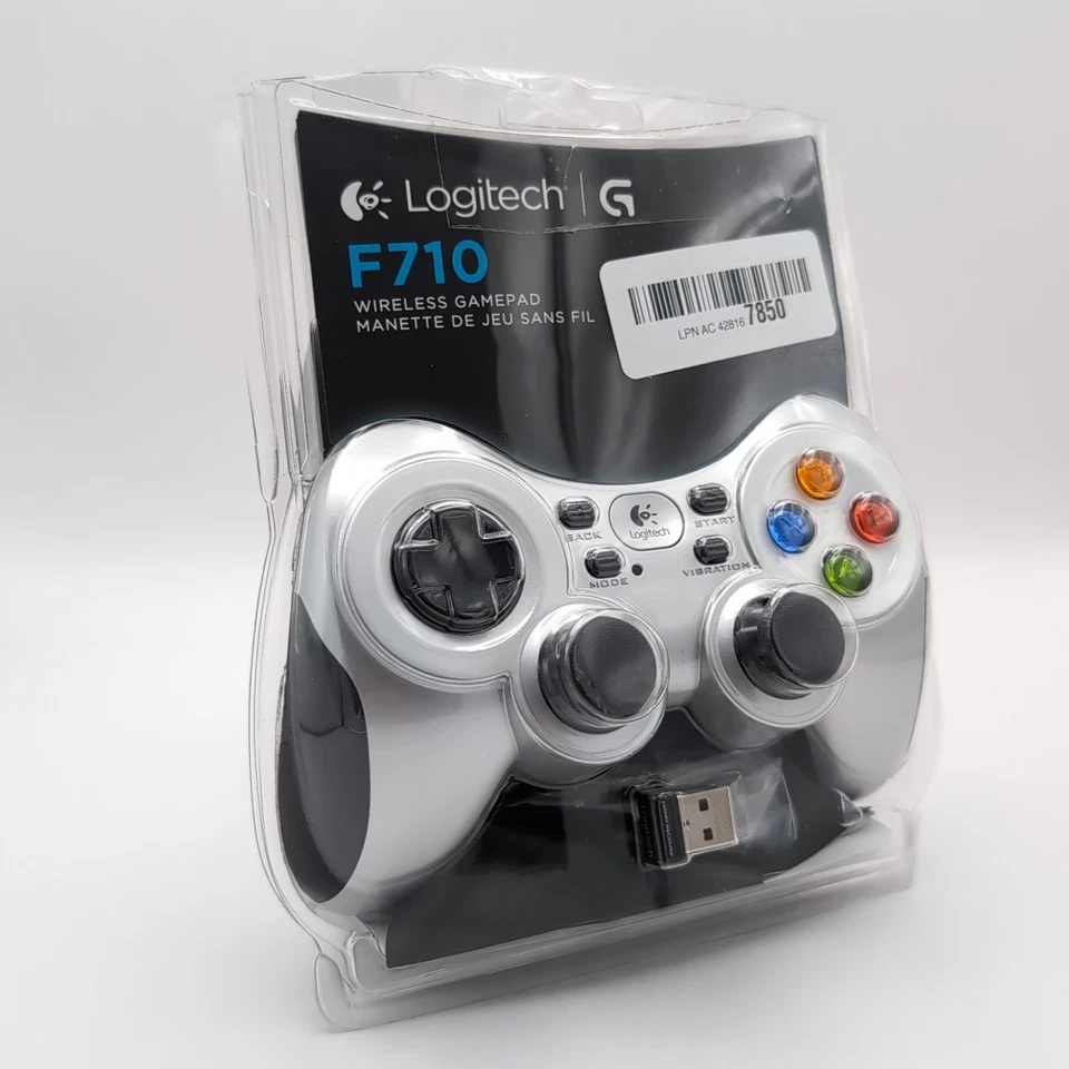 Gamepad inalámbrico Logitech G F710 plateado para escritorio Foto 3 de 4