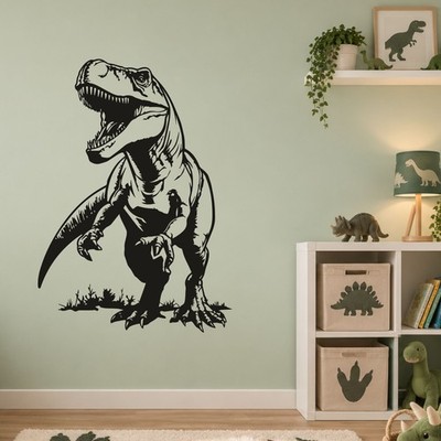 Wandsticker Tyrannosaurus Rex Dinosaurier Schlafzimmer Deko Kinderzimmer Wandbild
