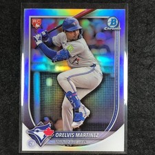 2025 Bowman Baseball ORELVIS MARTINEZ Rookie Chrome Base Refractor #75