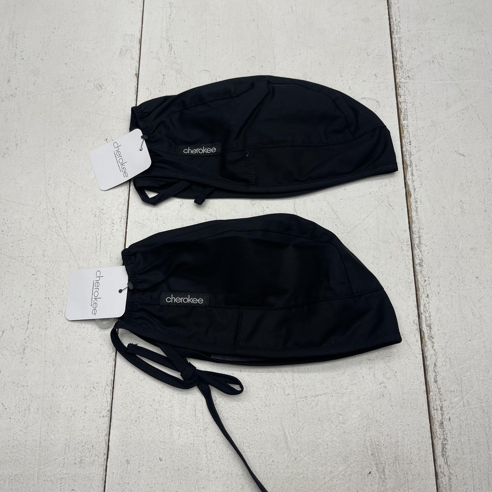 Cherokee Scrub Bonnet Cap Womens One Size Black Adjustable L