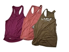 TLF Take Life Further Men’s Drop Tank Tops Stringers Gym Tee Lot Of 3 M L