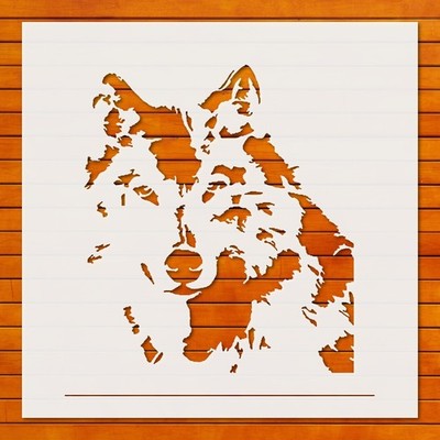 Reusable Wolf Stencil Template for Airbrush & DIY Crafts - StencilAir