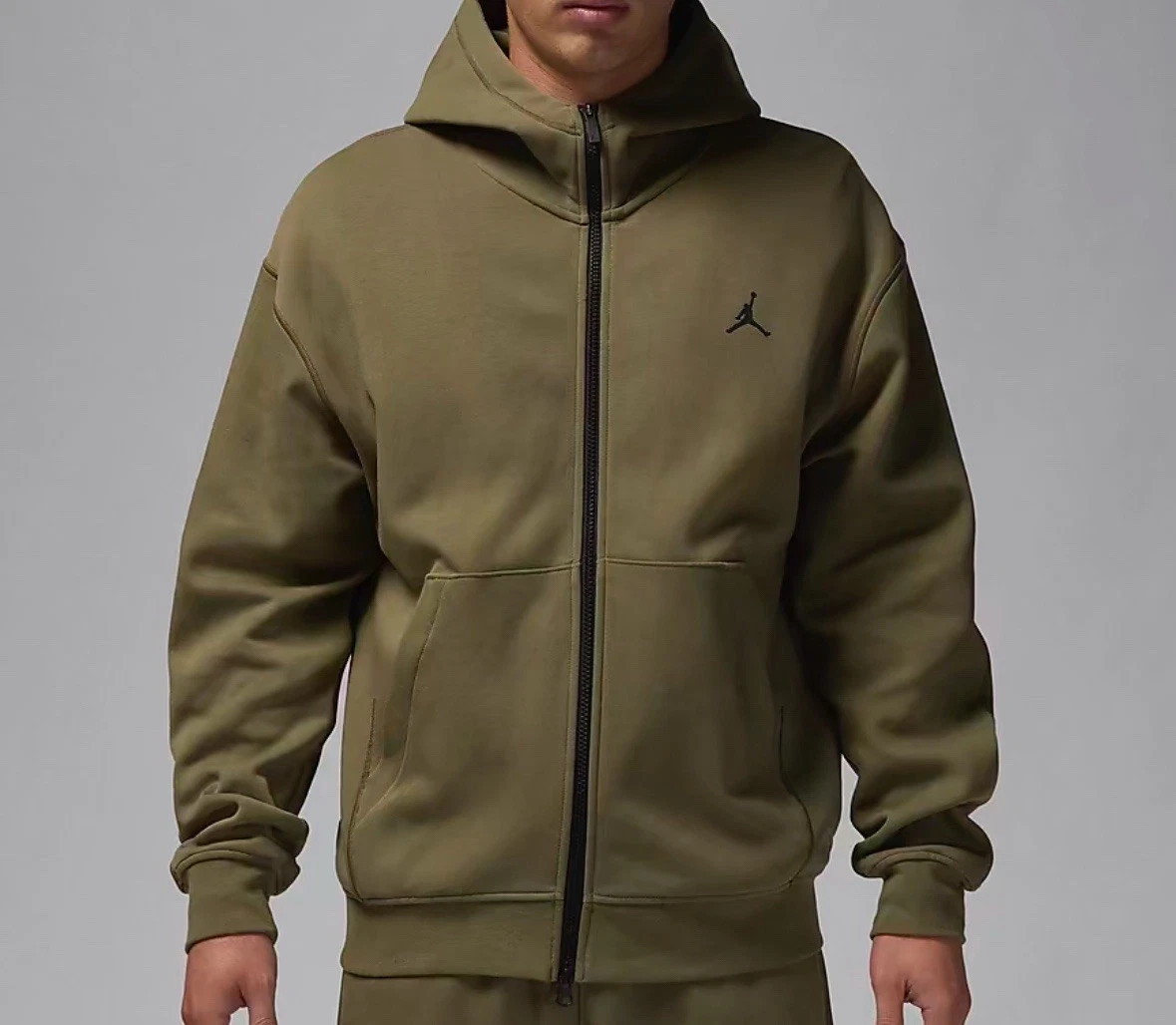 Nike Men's Dri FIt Air Jordan Sport Hoop Fleece Full Zip Hoodie