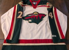 Derek Boogaard Minnesota Wild NHL Jersey Mens CCM XL Rare Sewn Boogieman MIC